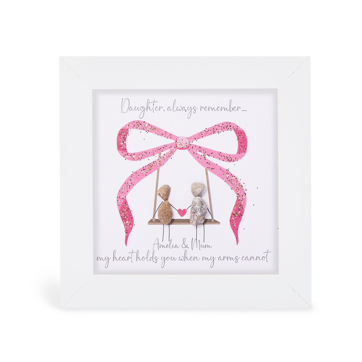 Mini Glitter - Daughter - Always remember my heart holds you when my arms cannot