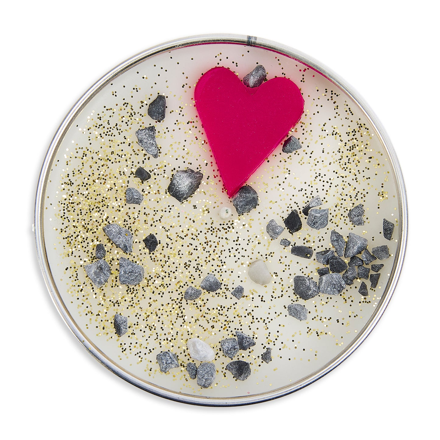Pebble Candle Tin - Grow old with me, the best is yet to be