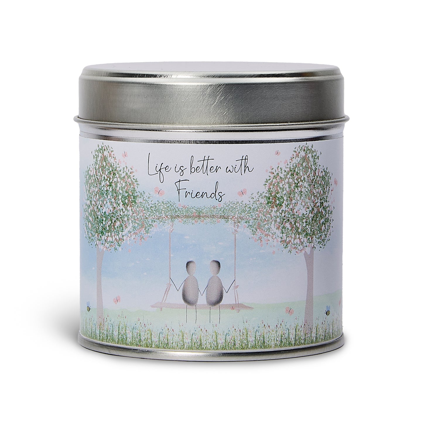 Pebble Candle Tin - Life is better with friends