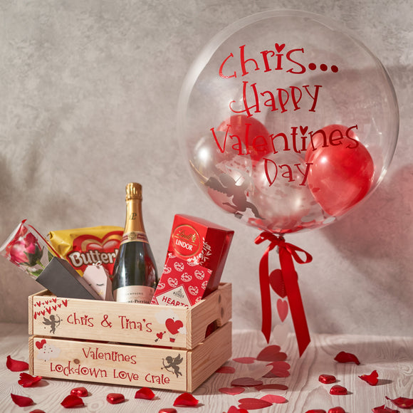 La de da Living Personalised Valentines Day Gifts and Keepsakes, Personalised Valentines Ballon, Personalised Valentines Crate, Personalised Pebble Love Picture