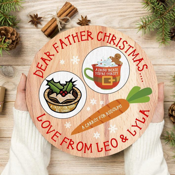 La de da Living Personalised Christmas Eve Gifts and Keepsakes, Chocolate Boards, Personalised Crates, Letter from Santa, Father Christmas Treat Board