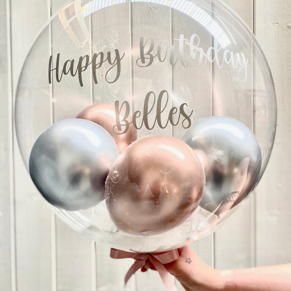 La de da Living Personalised Bubble Balloons Party Birthday Balloon Kids Wedding Walker Balloon Friends