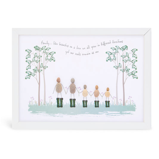 A4 Welly - Family.... like branches on a tree we all grow in different directions yet our roots remain as one