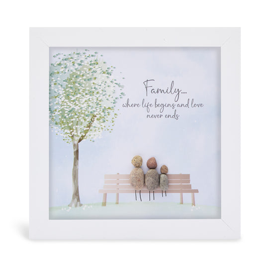 Mid - Family Bench - Family...Where life begins and love never ends