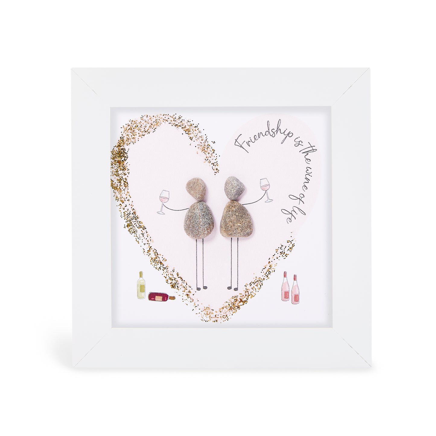 Mini Glitter - Friend - Friendship is the wine of life