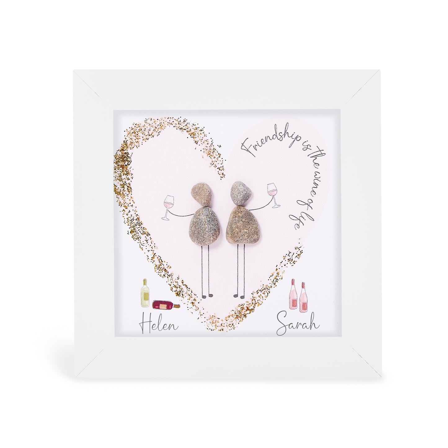 Mini Glitter - Friend - Friendship is the wine of life