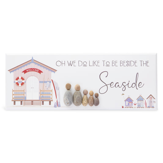 Pebble Wall Sign - Oh we do like to be beside the Seaside