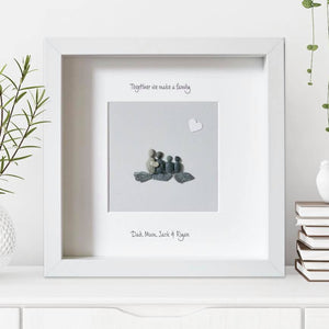 Personalised Natural Grey Pebble Picture