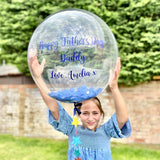 Personalised Father's Day Large Confetti Bubble Balloon