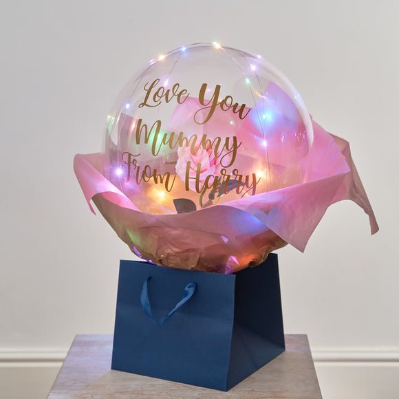 Personalised Bubble Bloom Balloon Bouquet