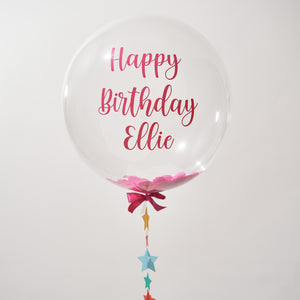 Personalised Large Confetti Bubble Balloon