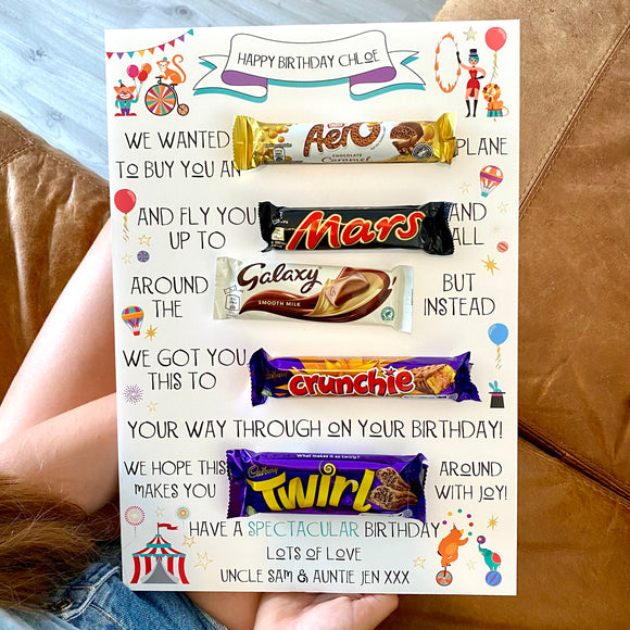 Kids Theme Chocolate Birthday Board