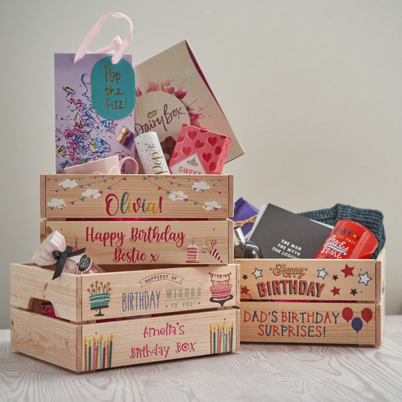 Personalised Birthday Crates
