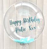 Personalised Large Confetti Bubble Balloon