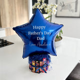 Father's Day Chocolate Bar Cake with Personalised Balloon