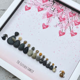 Personalised Blossom Branch Pebble Picture