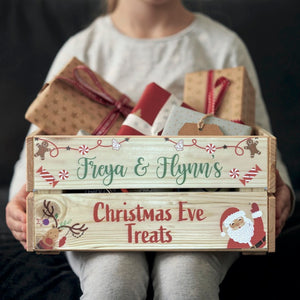Personalised Candy Christmas Eve Crate Box