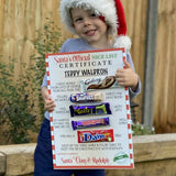 Nice List Certificate Chocolate Board