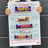 Christmas Chocolate Board A3