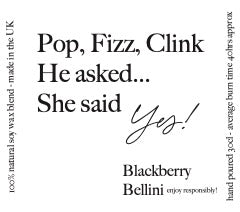 Pop Candle - Pop, Fizz, Clink, He asked, She said Yes!