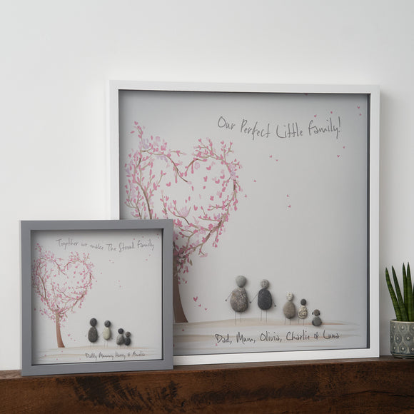 Personalised Love Tree Pebble Picture