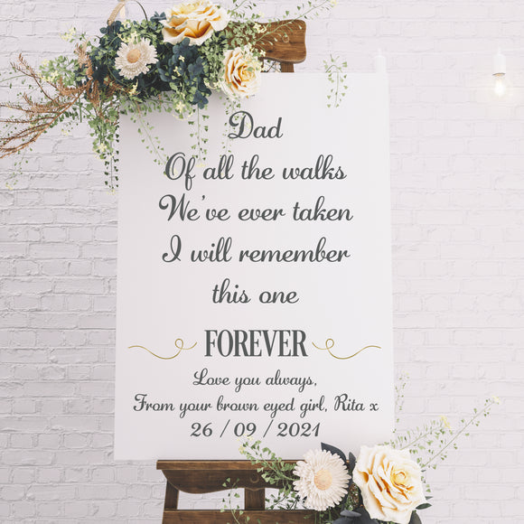 Wedding Aisle Personalised Sign