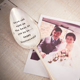 Personalised Silver Plated Vintage Serving Spoon