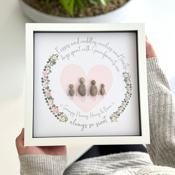 Personalised Grandparents Pebble Picture