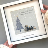 Christmas Family Pebble Picture