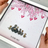 Personalised Blossom Branch Pebble Picture