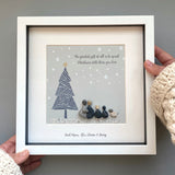 Christmas Family Pebble Picture