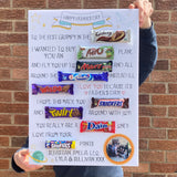 Personalised Father's Day Chocolate Message Board