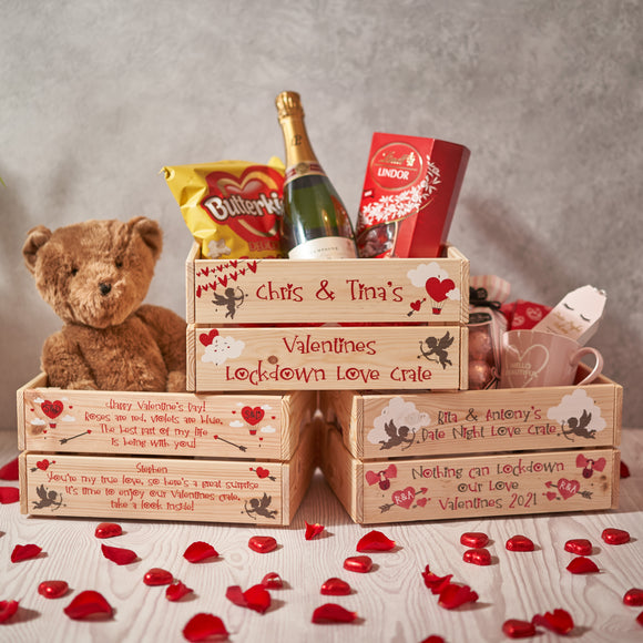 Personalised Valentines Crate Box