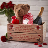 Personalised Valentines Crate Box