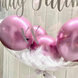 Personalised Large Gumball Feather Bubble Balloon