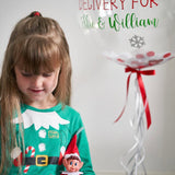 Personalised Christmas Elf Arrival Bubble Balloon