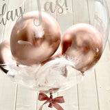 Personalised Large Gumball Feather Bubble Balloon