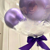 Personalised Large Gumball Feather Bubble Balloon