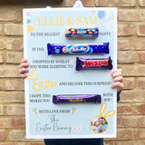 Personalised Easter Bunny Chocolate Board