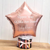 Chocolate Bar Cake with Personalised Balloon