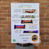 Personalised Father's Day Chocolate Message Board