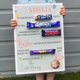 Personalised Easter Bunny Chocolate Board