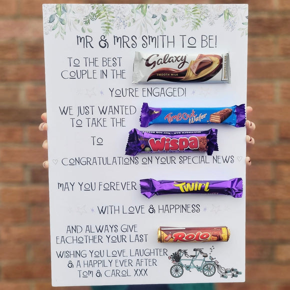 Engagement Chocolate Board