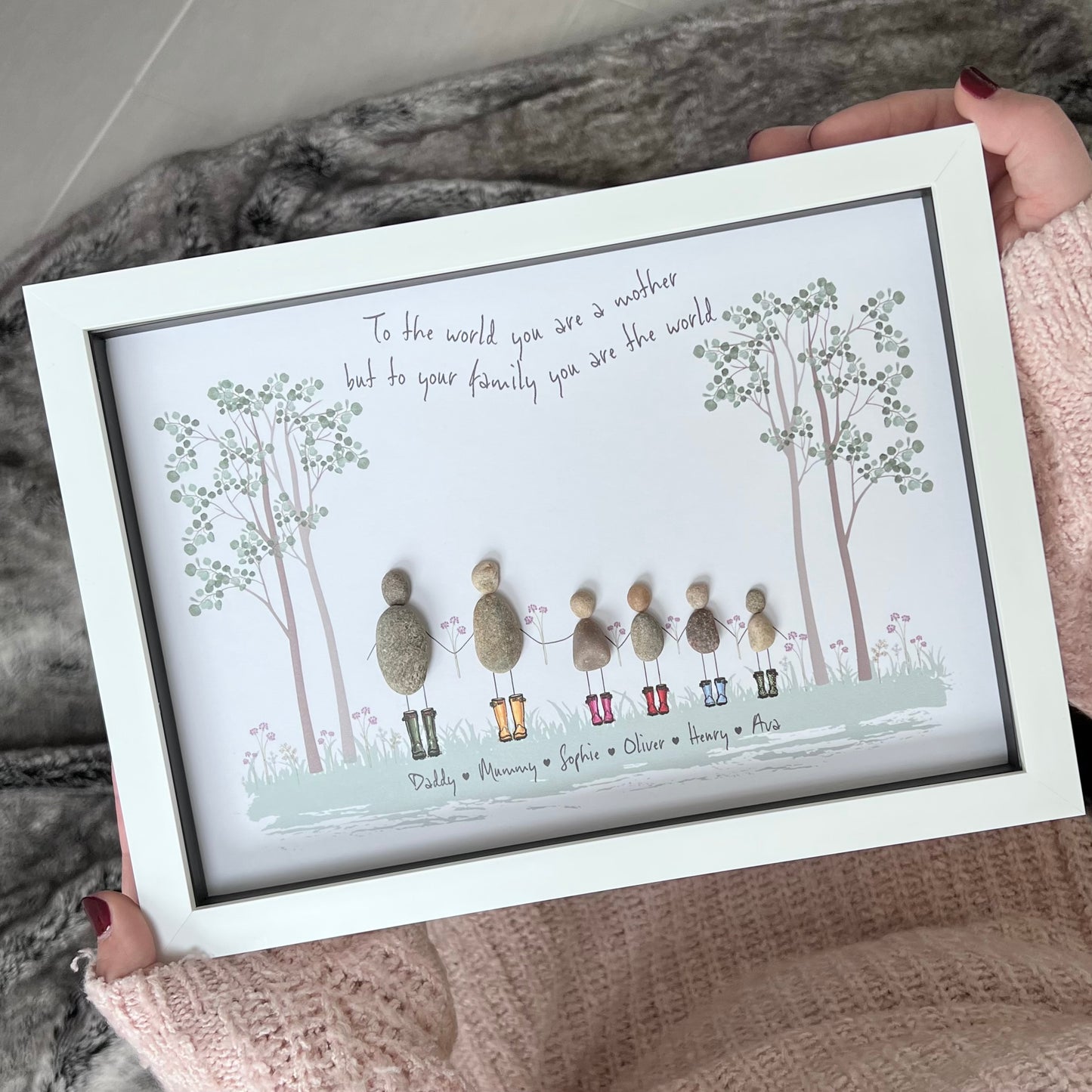 A4 Welly - Family.... like branches on a tree we all grow in different directions yet our roots remain as one