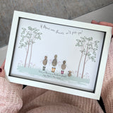 Personalised Family Welly Boot Pebble Picture