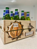 Personalised Father's Day Beer Crate with Bottle Opener