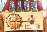 Personalised Father's Day Beer Crate with Bottle Opener