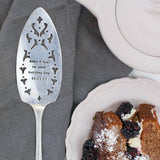 Personalised Silver Plated Vintage Cake Slice
